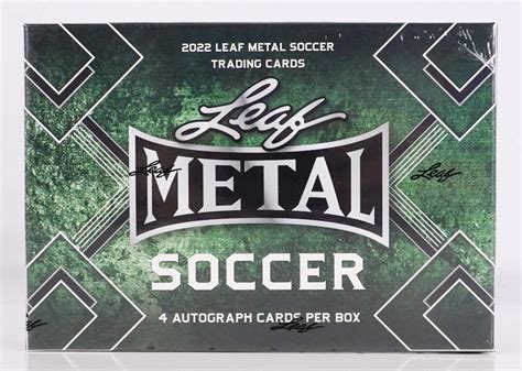 2022 leaf metal soccer hobby box|2022 leaf metal football checklist.